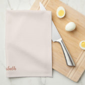 Trendy Modern Typography Script Name Elegant Chic Theedoek (Quarter Fold)