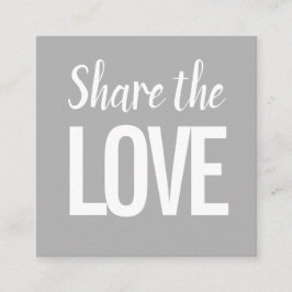 Trendy modern verwijst een vriend/verwijzingskaart vierkante visitekaartje