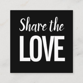 Trendy modern verwijzen naar een vriend / verwijzi vierkante visitekaartje