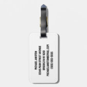 Trendy Modern Voetbal Breaking Wall Football Bagagelabel (Achterkant verticaal)