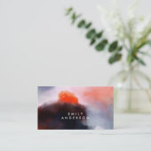 Trendy Modern Waterverf Abstracte kunst Visitekaartje (Staand voorkant)