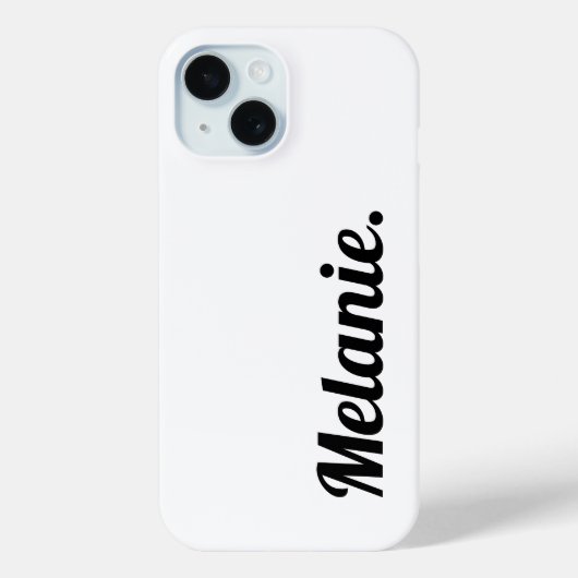Trendy Modern Zwart Wit Case-Mate iPhone Case (Achterkant)
