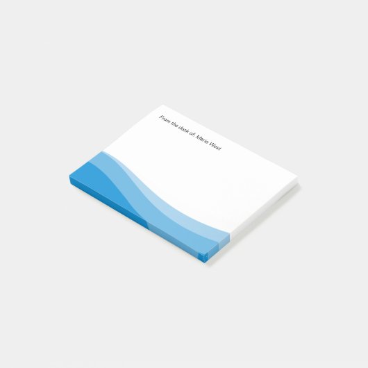 Trendy moderne, aangepaste, nette notebooks post-it® notes (Schuin)