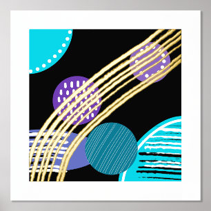 Trendy Moderne Abstract Folieprint Folie Afdrukken