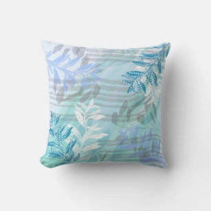 Trendy moderne abstracte bloem botanisch kussen