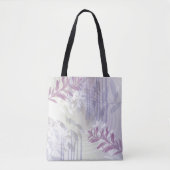Trendy moderne abstracte bloemige botanische blad tote bag (Voorkant)