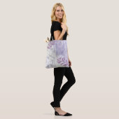 Trendy moderne abstracte bloemige botanische blad tote bag (Op model)