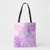 Trendy moderne abstracte bloemige botanische blad tote bag (Voorkant)