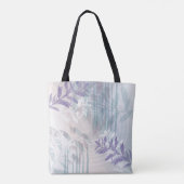 Trendy moderne abstracte bloemige botanische blad tote bag (Achterkant)