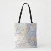 Trendy moderne abstracte bloemige botanische blad tote bag (Voorkant)