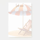 Trendy Moderne Aquarel Strand Zomer Kust Post-it® Notes (Voorkant)