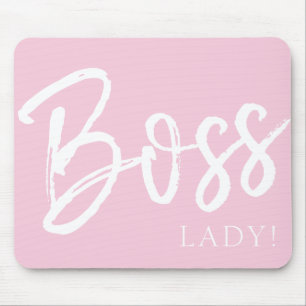 Trendy moderne baas citeert roen muismat