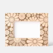 Trendy moderne bloemen daisy patroon gegraveerde lijstjes (Voorkant)