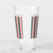 Trendy moderne Boho chique retro strepen Glas (Links)