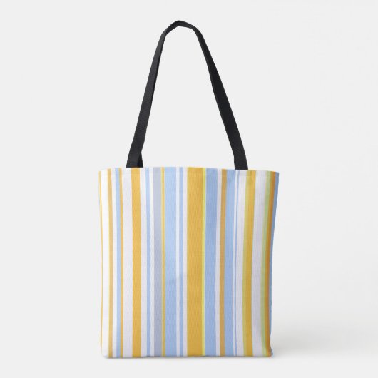 Trendy moderne Boho chique strepen Tote Bag (Achterkant)