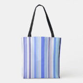 Trendy moderne Boho chique strepen Tote Bag (Achterkant)