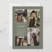 Trendy Moderne Casual Foto Afstuderen Kaart (Achterkant)
