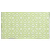 Trendy Moderne Chic groene en witte Bloemen Kussensloop (Voorkant-Links)