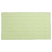 Trendy Moderne Chic groene en witte Bloemen Kussensloop (Voorkant-Rechts)