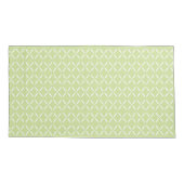 Trendy Moderne Chic groene en witte Bloemen Kussensloop (Achterkant-Links)