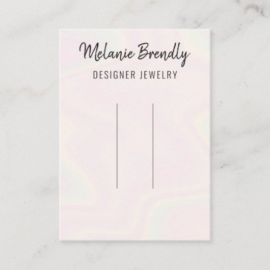 Trendy Moderne Chic Haarclip Display Visitekaartje (Voorkant)