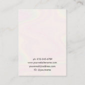 Trendy Moderne Chic Haarclip Display Visitekaartje (Achterkant)