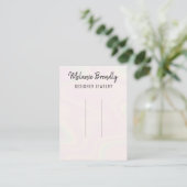 Trendy Moderne Chic Haarclip Display Visitekaartje (Staand voorkant)