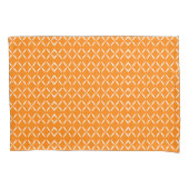 Trendy Moderne Chic oranje en witte Bloemen Kussensloop (Voorkant-Links)