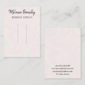 Trendy moderne chique haarclip display visitekaartje (Voorkant / Achterkant)