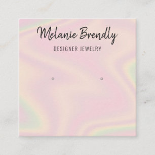 Trendy Moderne Chique Naam Sieraden Oorbel Display Vierkante Visitekaartje