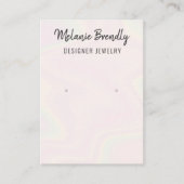 Trendy Moderne Chique Sieraden Oorbel Display Visitekaartje (Voorkant)