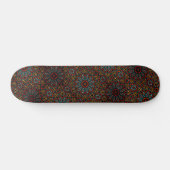 Trendy Moderne Dot Art Mandala Patroon Skateboard (Horizontaal)