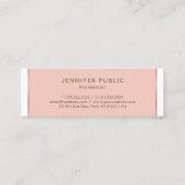 Trendy Moderne Eenvoudige grafische vormgeving Blu Mini Visitekaartje (Achterkant)