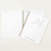 Trendy moderne eenvoudige handschrift monogram planner (Display)