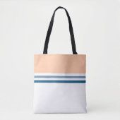 Trendy Moderne eenvoudige retro Stripes gestreept Tote Bag (Voorkant)