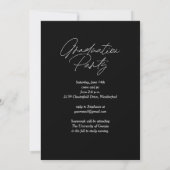 Trendy Moderne Eenvoudige Script Foto Afstudeerfee Kaart (Achterkant)