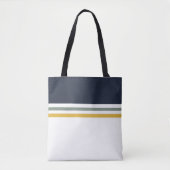 Trendy Moderne eenvoudige strepen gestreept Tote Bag (Voorkant)
