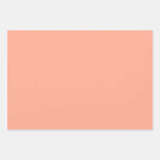 Trendy Moderne Effen Kleur Set Abrikoos Matte Gift Inpakpapier Vel (Voorkant 2)