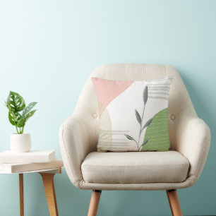 Trendy moderne elegante chic botanische kussen