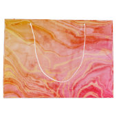 Trendy Moderne Elegante Chic Marmer Groot Cadeauzakje (Achterkant)