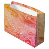 Trendy Moderne Elegante Chic Marmer Groot Cadeauzakje (Achterkant Gekanteld)
