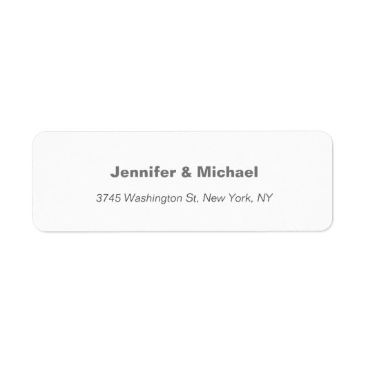 Trendy moderne elegante eenvoudige minimalistische etiket (Voorkant)