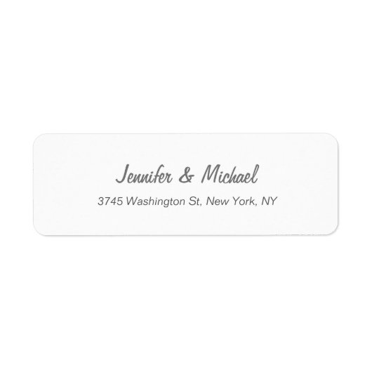 Trendy moderne elegante eenvoudige minimalistische etiket (Voorkant)