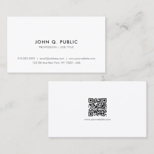 Trendy Moderne Elegante Eenvoudige Professionele Q Visitekaartje