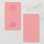 Trendy moderne elegante premium zijde afgerond visitekaartje (Voorkant / Achterkant)