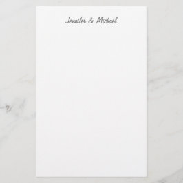 Trendy Moderne Elegante Simple Minimalistische Tro Briefpapier