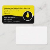Trendy moderne elektricien Visitekaartjes (Voorkant / Achterkant)