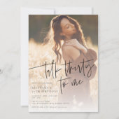 Trendy moderne foto 30e verjaardag kaart (Voorkant)