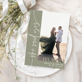 Trendy moderne foto save the date