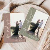 Trendy moderne foto save the date